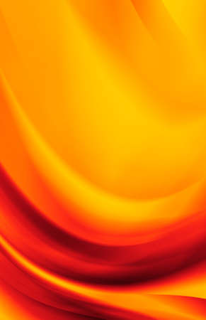 Red and yellow background of abstract warm curvesの写真素材