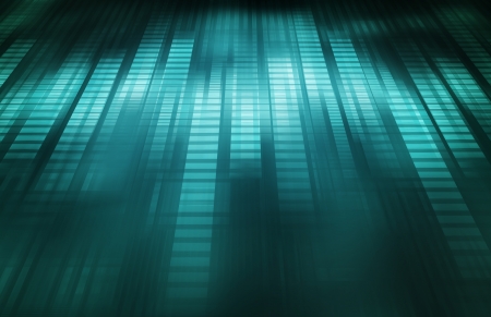 Technology Abstract with Futuristic Lines as Artの写真素材