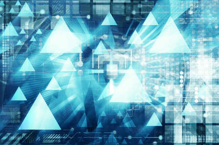 graphics created with technologyの写真素材