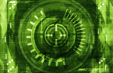 Dark technology backgroundの写真素材