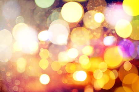 Abstract circular bokeh background of Christmaslightの写真素材