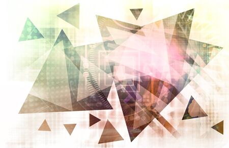 Virtual Technology Backgroundの写真素材