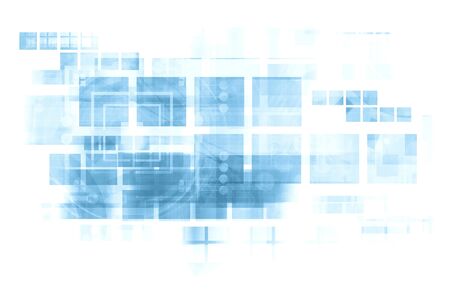 Virtual Technology Backgroundの写真素材