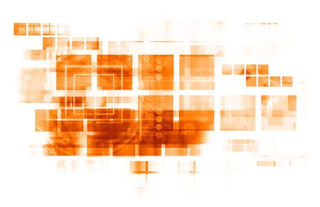 Virtual Technology Backgroundの写真素材