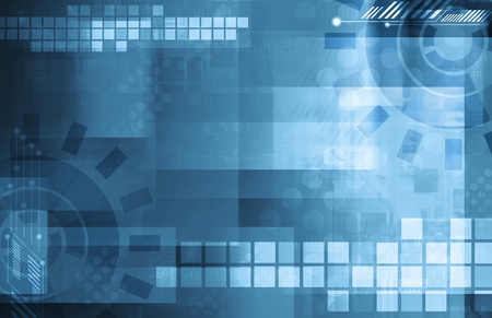 Virtual Technology Backgroundの写真素材