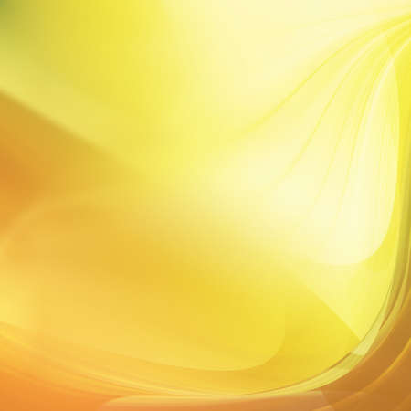 Orange and yellow background of abstract warm curvesの写真素材