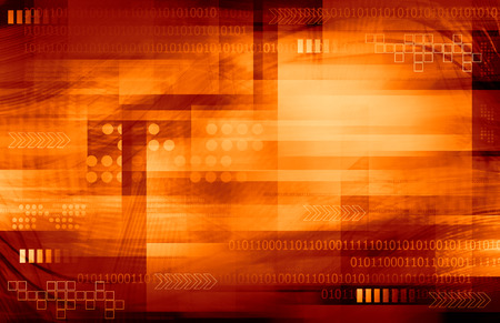 Virtual Technology Backgroundの写真素材
