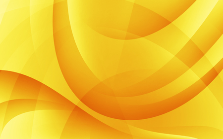 Orange and yellow background of abstract warm curvesの写真素材