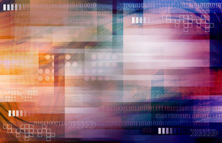 Virtual Technology Backgroundの写真素材