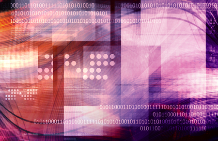 Virtual Technology Backgroundの写真素材