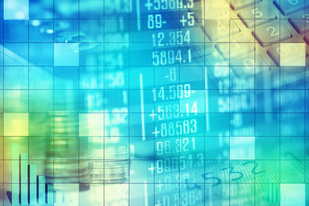 Finance data concept