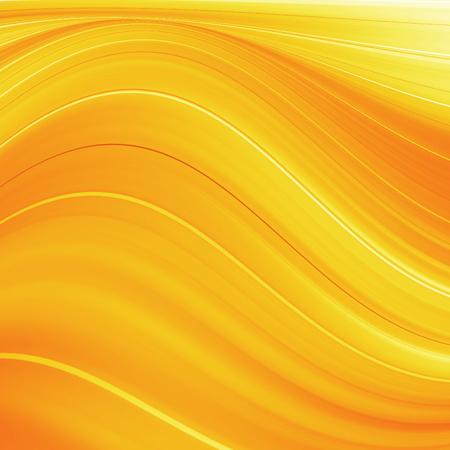 Orange and yellow background of abstract warm curvesの写真素材