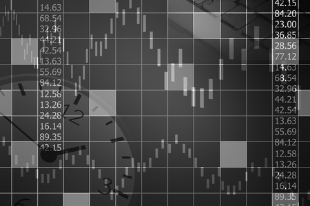 stock market chartの写真素材