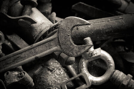 Rusty spannersの写真素材