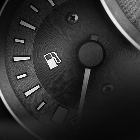 Fuel gauge dash board close upの写真素材