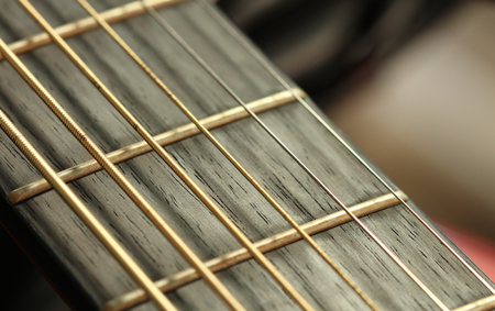 beautiful shape of a guitarの写真素材