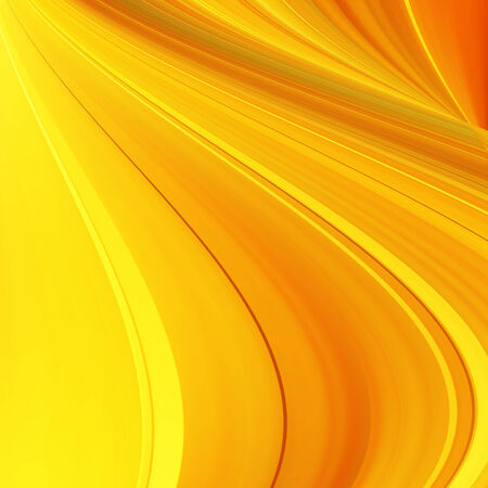 Orange and yellow background of abstract warm curvesの写真素材