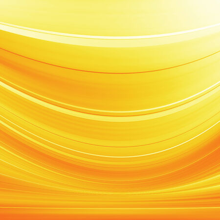 Orange and yellow background of abstract warm curvesの写真素材
