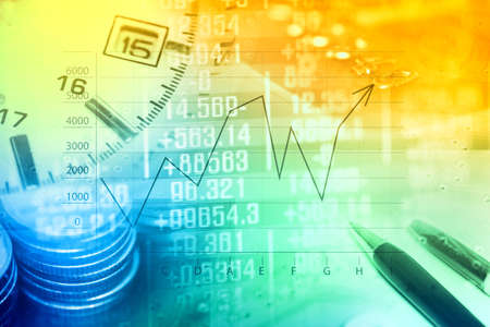 Finance data conceptの写真素材
