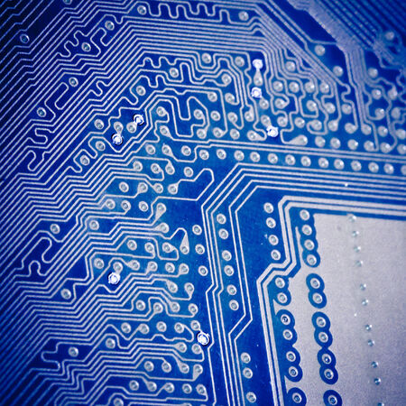 close-up of electronic circuit boardの写真素材