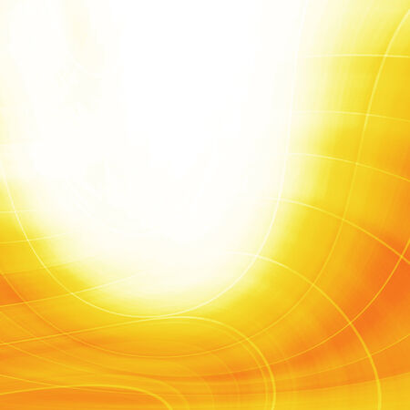 Orange and yellow background of abstract warm curvesの写真素材