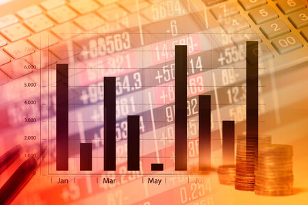 Finance data conceptの写真素材