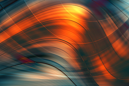 abstract stripes and lines on a dark backgroundの写真素材