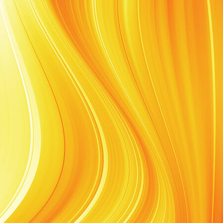 Orange and yellow background of abstract warm curvesの写真素材