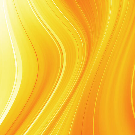 Orange and yellow background of abstract warm curvesの写真素材