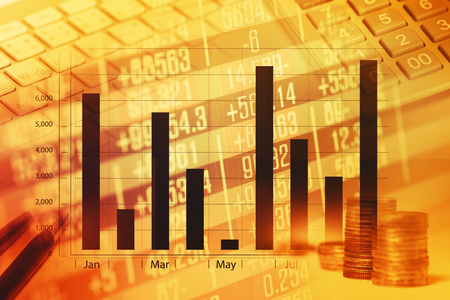 Finance data conceptの写真素材