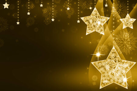 Festive Christmas background with starsの写真素材