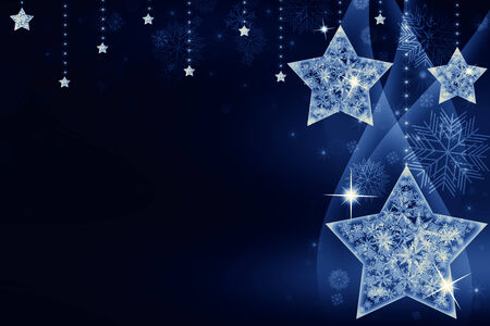 Festive Christmas background with starsの写真素材