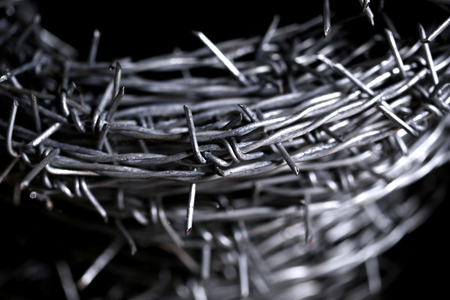 Roll of barbed Wireの写真素材