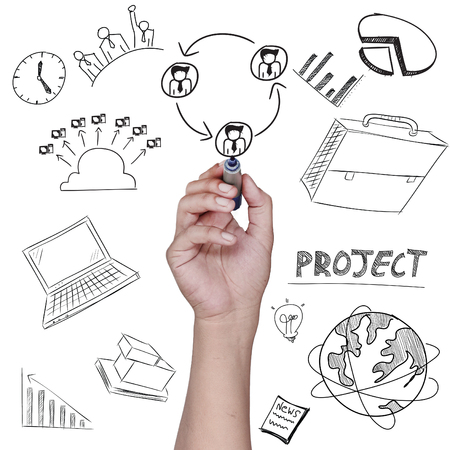drawing plan business conceptの写真素材