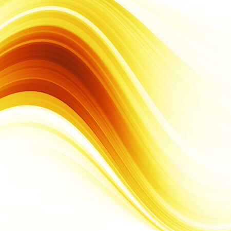 Orange and yellow background of abstract warm curvesの写真素材