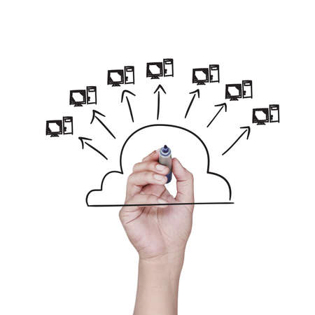  drawing social networkの写真素材