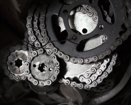 Bicycle chainの写真素材