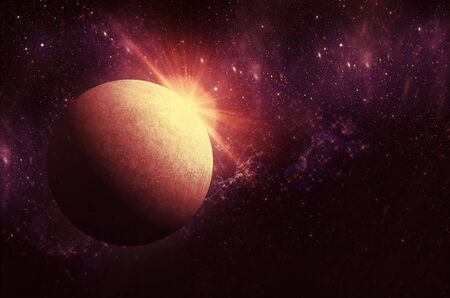 planet, space, made, sunlight, sunbeam, nobody, milky, earth, cloud, sunrise, horizon, star, night,...