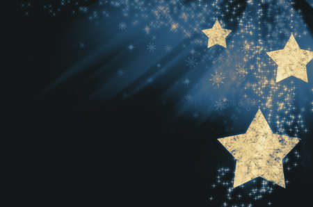 Winter christmas background with snowflakesの写真素材