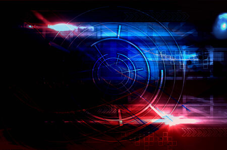 Dark technology backgroundの写真素材