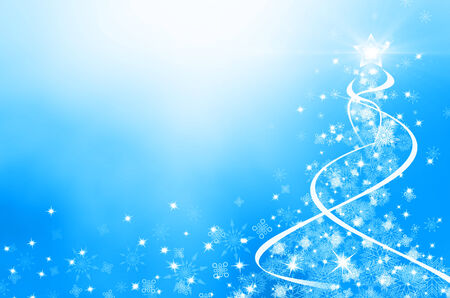 Winter christmas background with snowflakesの写真素材