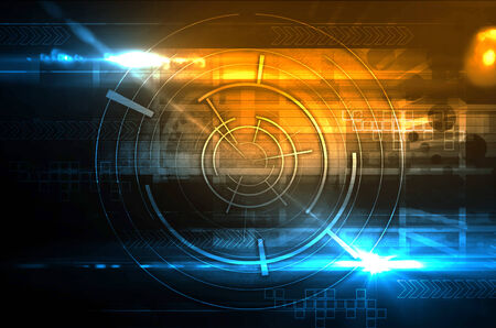 Dark technology backgroundの写真素材