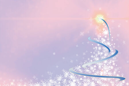 Winter christmas background with snowflakesの写真素材