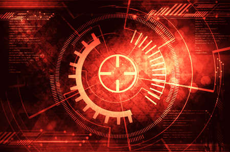 Dark technology backgroundの写真素材