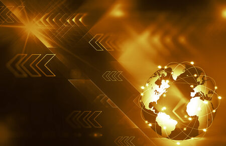 Map technology light designの写真素材
