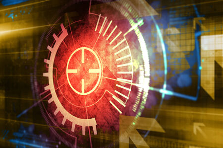 Dark technology backgroundの写真素材