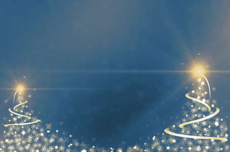 Winter christmas background with snowflakesの写真素材