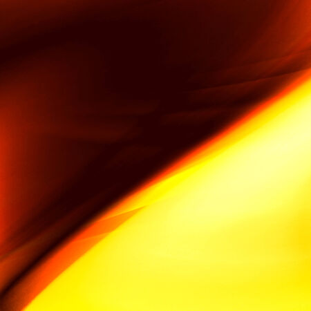 Orange and yellow background of abstract warm curvesの写真素材
