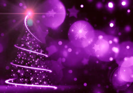 Abstract Christmas Treeの写真素材