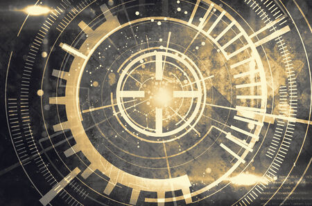 Dark technology backgroundの写真素材
